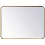 2_Evermore Brass 27" x 36" Rectangular Vanity Wall Mirror