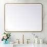 1_Evermore Brass 27" x 36" Rectangular Vanity Wall Mirror