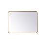 4_Evermore Brass 27" x 36" Rectangular Vanity Wall Mirror more views