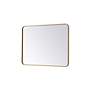 6_Evermore Brass 27" x 36" Rectangular Vanity Wall Mirror more views