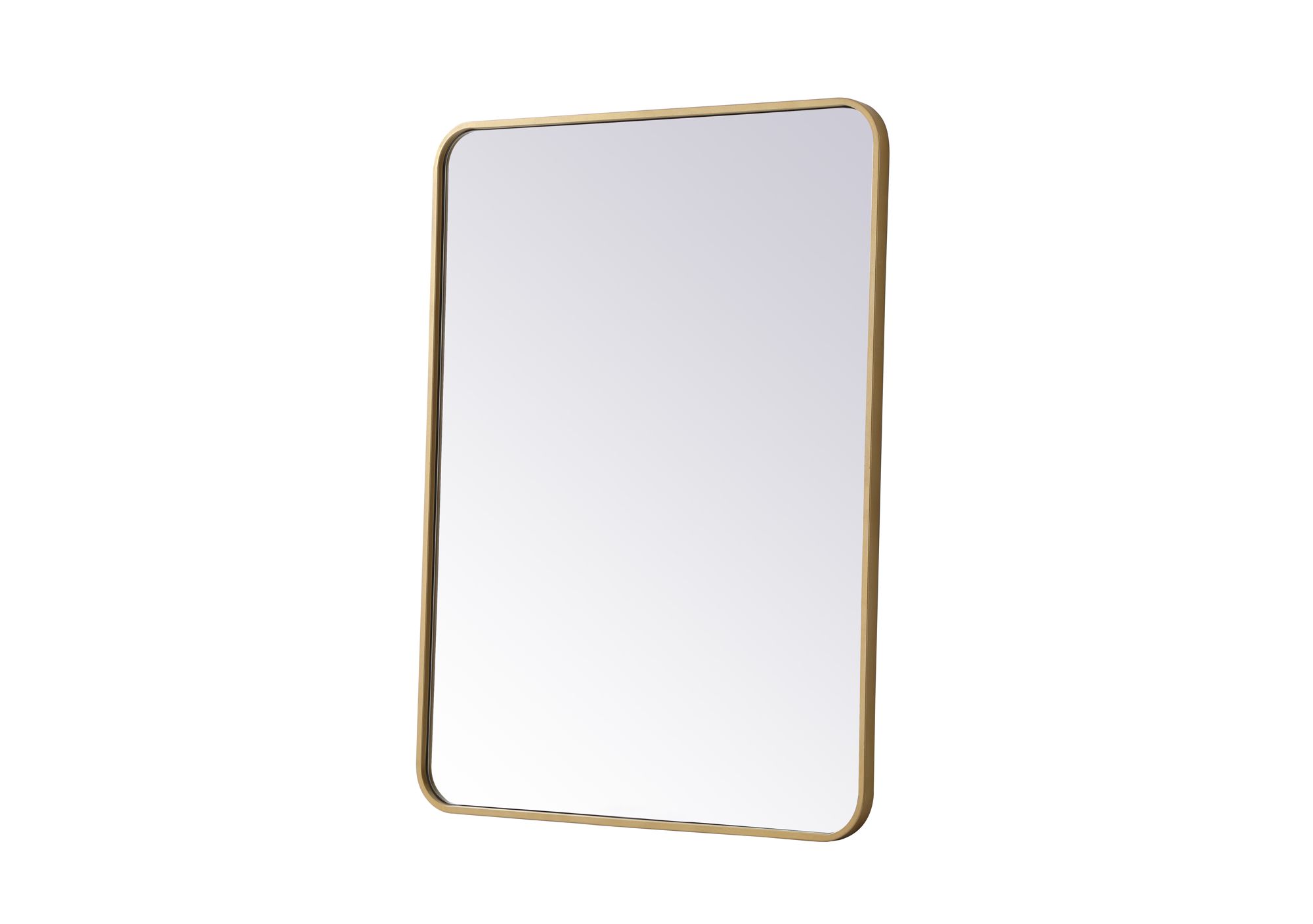 Evermore Brass 27" x 36" Rectangular Vanity Wall Mirror