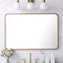 1_Evermore Brass 40" x 27" Rectangular Wall Mirror