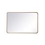 4_Evermore Brass 40" x 27" Rectangular Wall Mirror more views