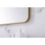 5_Evermore Brass 40" x 27" Rectangular Wall Mirror more views