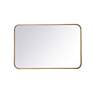 5_Evermore Brass Metal 20" x 30" Vanity Wall Mirror more views