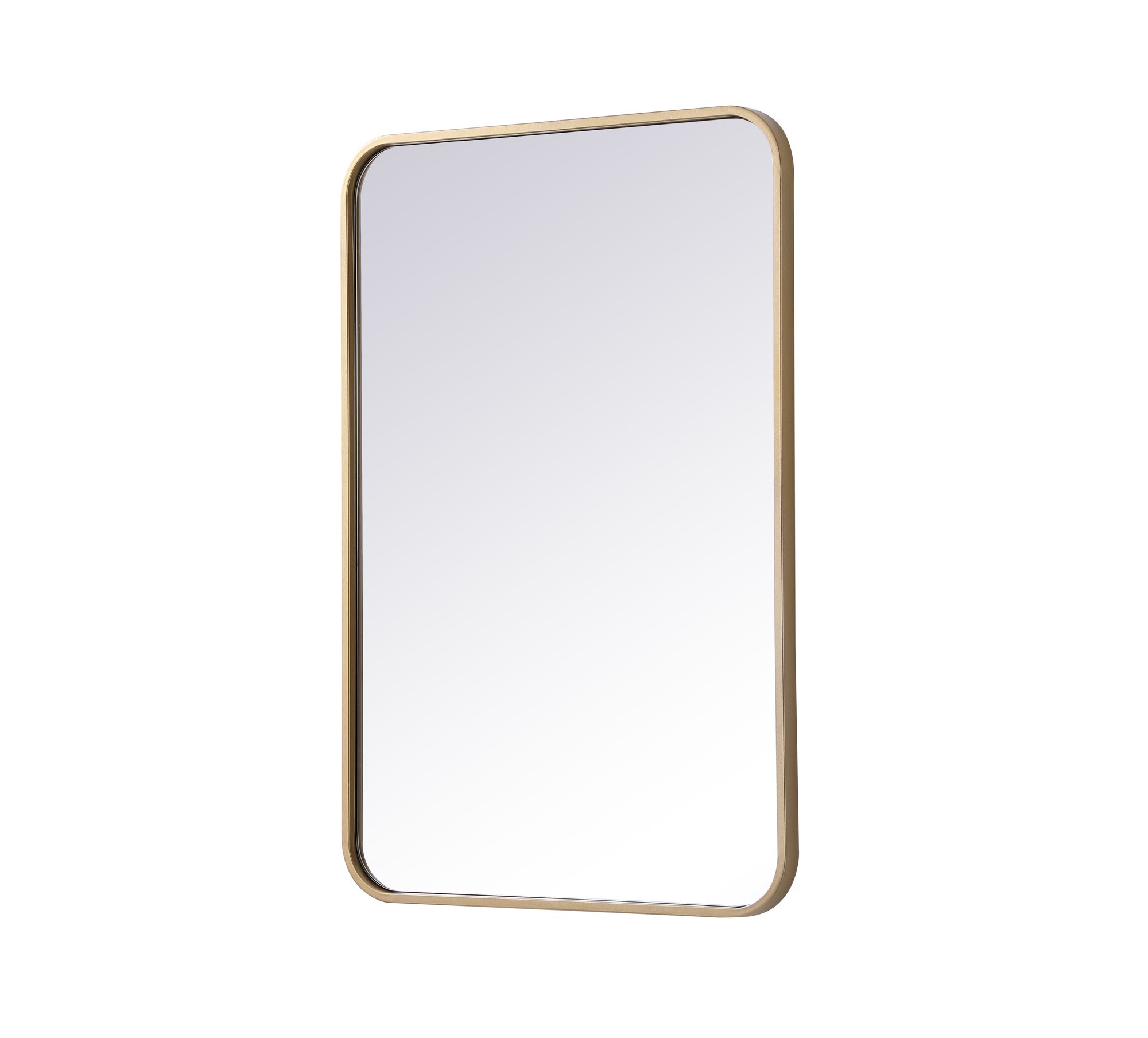 Evermore Brass Metal 20" x 30" Vanity Wall Mirror Image 4