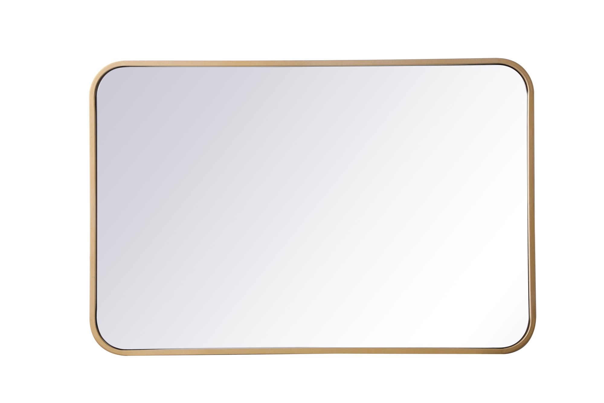 Evermore Brass Metal 20" x 30" Vanity Wall Mirror Image 5