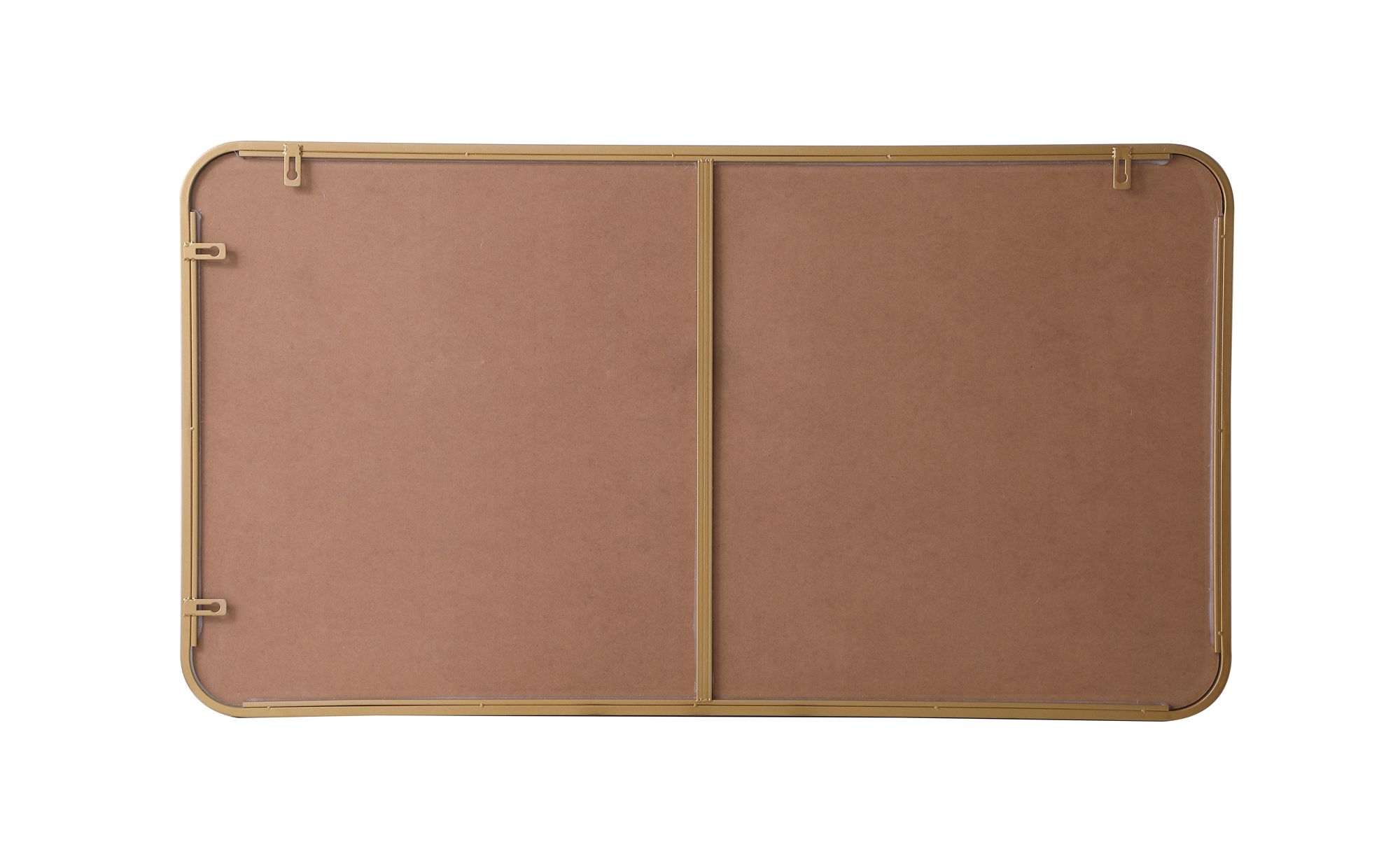 Evermore Brass Metal 22" x 40" Vanity Wall Mirror