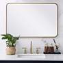 2_Evermore Brass Metal 24" x 36" Vanity Wall Mirror