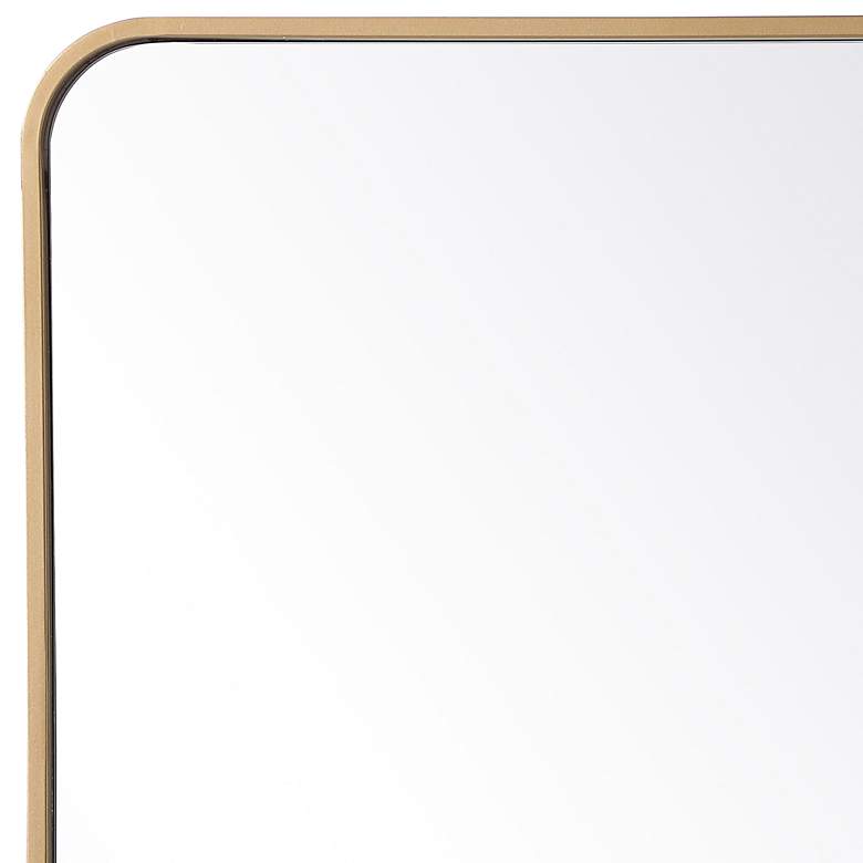 Image 4 Evermore Brass Metal 24" x 36" Vanity Wall Mirror more views