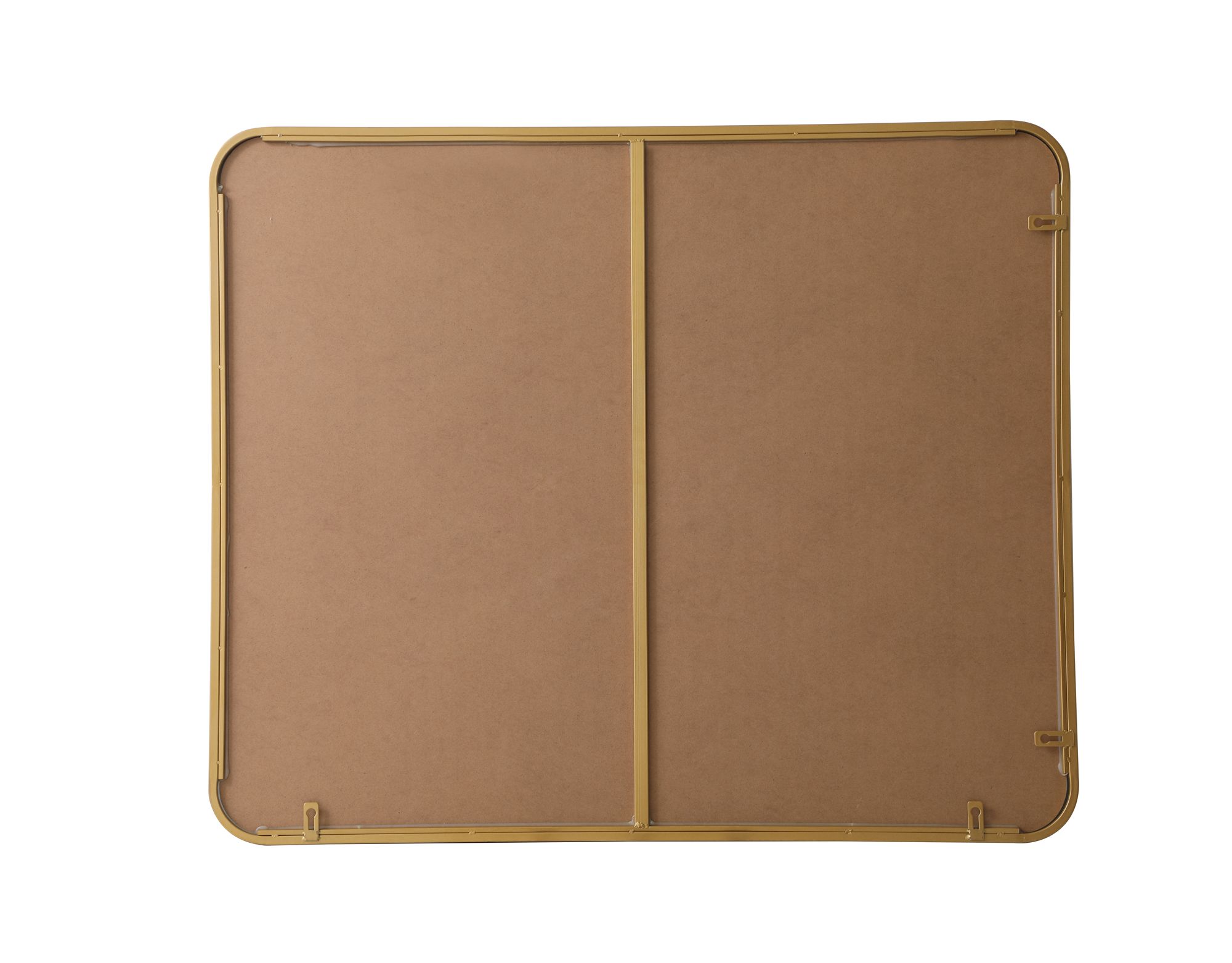 Evermore Brass Metal 30" x 36" Vanity Wall Mirror