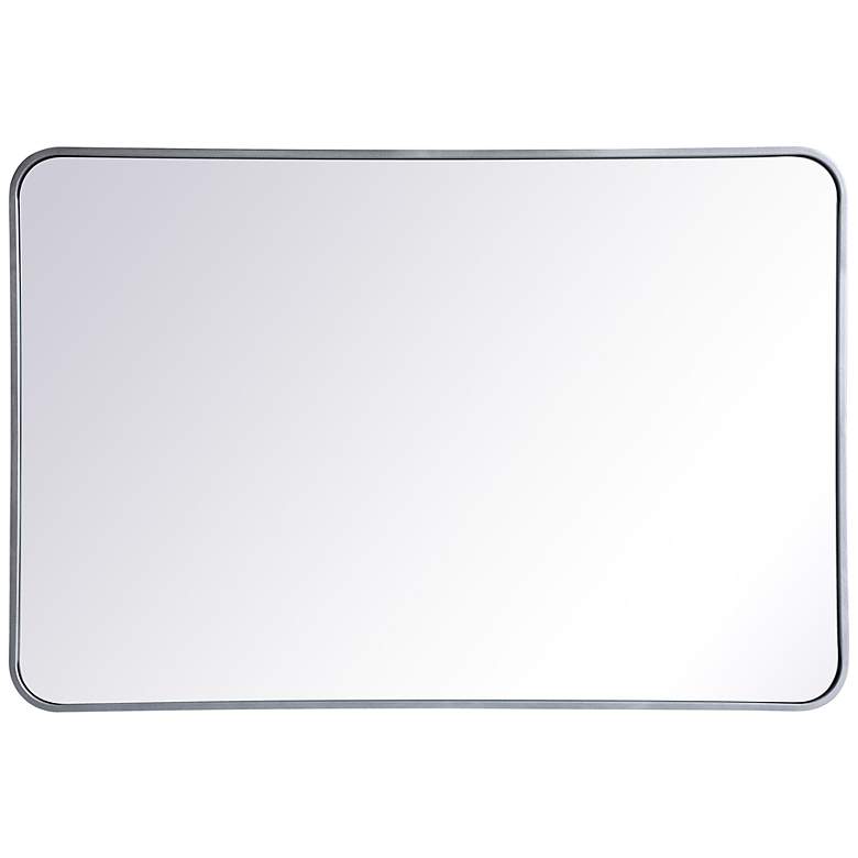 Image 1 Evermore Silver 27" x 40" Rectangular Vanity Mirror
