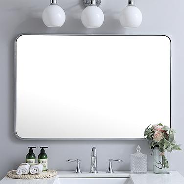 Evermore Silver 27" x 40" Rectangular Vanity Mirror