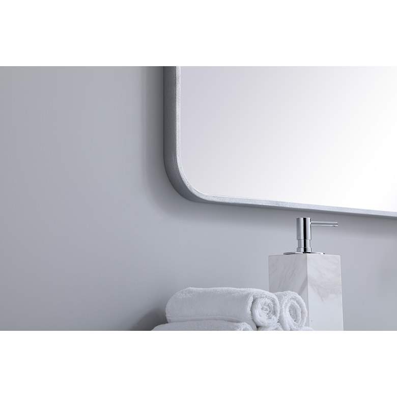 Image 5 Evermore Silver 30" x 36" Rectangular Vanity Wall Mirror more views