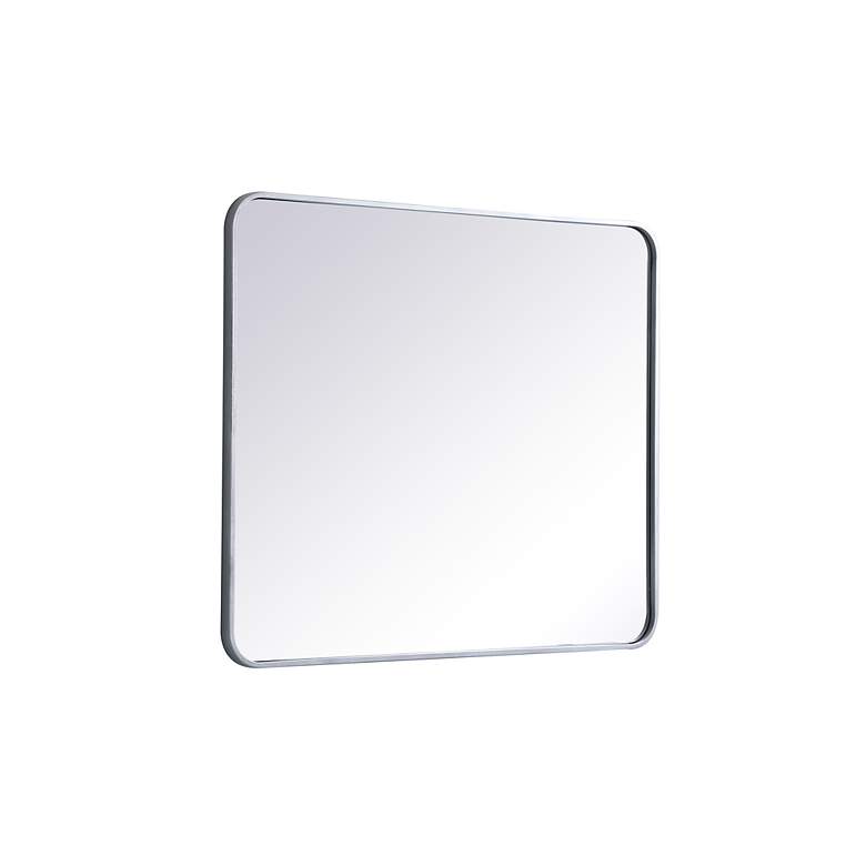 Image 6 Evermore Silver 30" x 36" Rectangular Vanity Wall Mirror more views