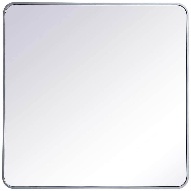 Image 2 Evermore Silver 36" Square Vanity Wall Mirror