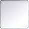 Evermore Silver 36" Square Vanity Wall Mirror