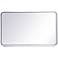 Evermore Silver 40" x 24" Rectangular Wall Mirror