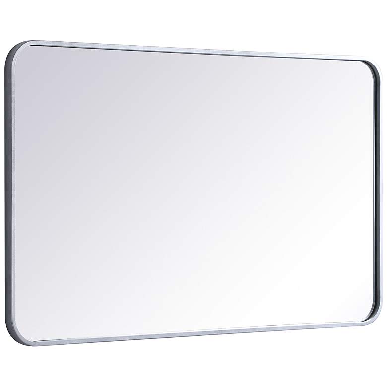 Image 6 Evermore Silver 40" x 24" Rectangular Wall Mirror more views
