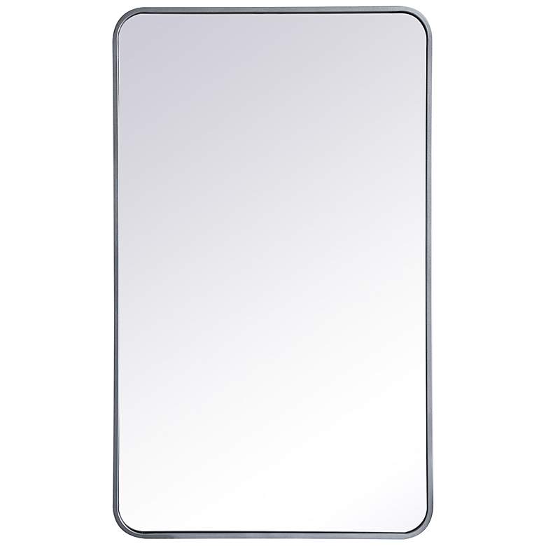 Image 7 Evermore Silver 40" x 24" Rectangular Wall Mirror more views