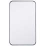 3_Evermore Silver Metal 18" x 30" Vanity Wall Mirror