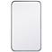 Evermore Silver Metal 18" x 30" Vanity Wall Mirror