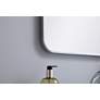 4_Evermore Silver Metal 18" x 30" Vanity Wall Mirror more views
