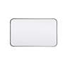 6_Evermore Silver Metal 18" x 30" Vanity Wall Mirror more views