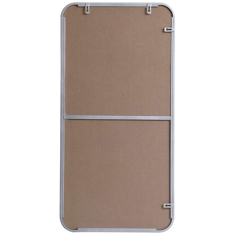 Image 7 Evermore Silver Metal 18" x 36" Rectangular Wall Mirror more views
