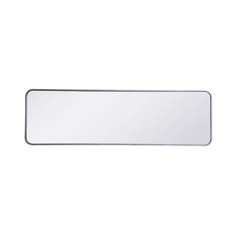 Image 5 Evermore Silver Metal 18" x 60" Rectangular Floor Mirror more views