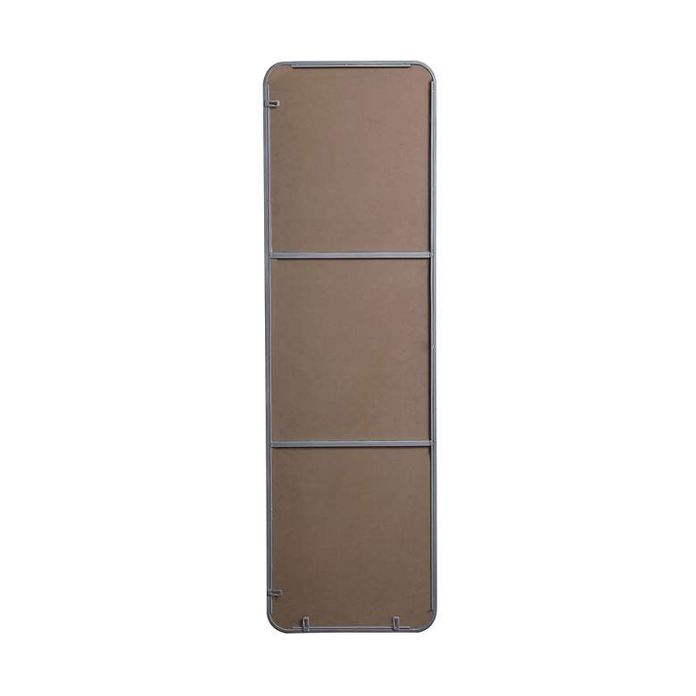 Image 7 Evermore Silver Metal 18" x 60" Rectangular Floor Mirror more views