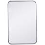 3_Evermore Silver Metal 20" x 30" Vanity Wall Mirror