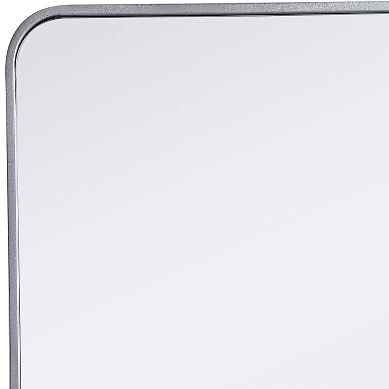 Image 4 Evermore Silver Metal 20" x 30" Vanity Wall Mirror more views