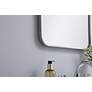 4_Evermore Silver Metal 20" x 30" Vanity Wall Mirror more views