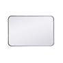 6_Evermore Silver Metal 20" x 30" Vanity Wall Mirror more views