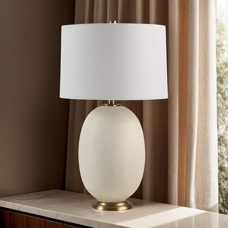 Image 1 Everren Cartagena 28.5" Height Table Lamp, White