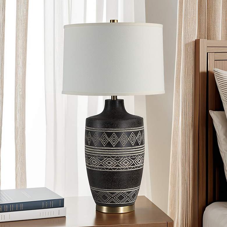 Image 1 Everren Ceniza 30.5" Height Table Lamp, Black