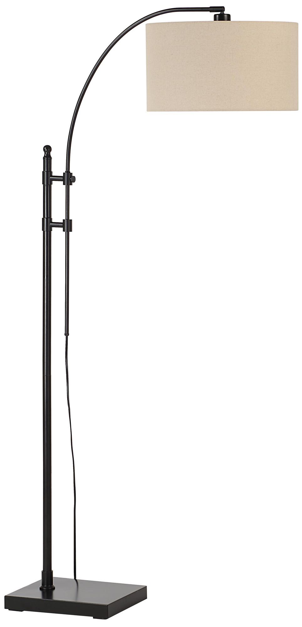 Thumbnail2 of Everren Crystal 66.5" Height Floor Lamp, Black