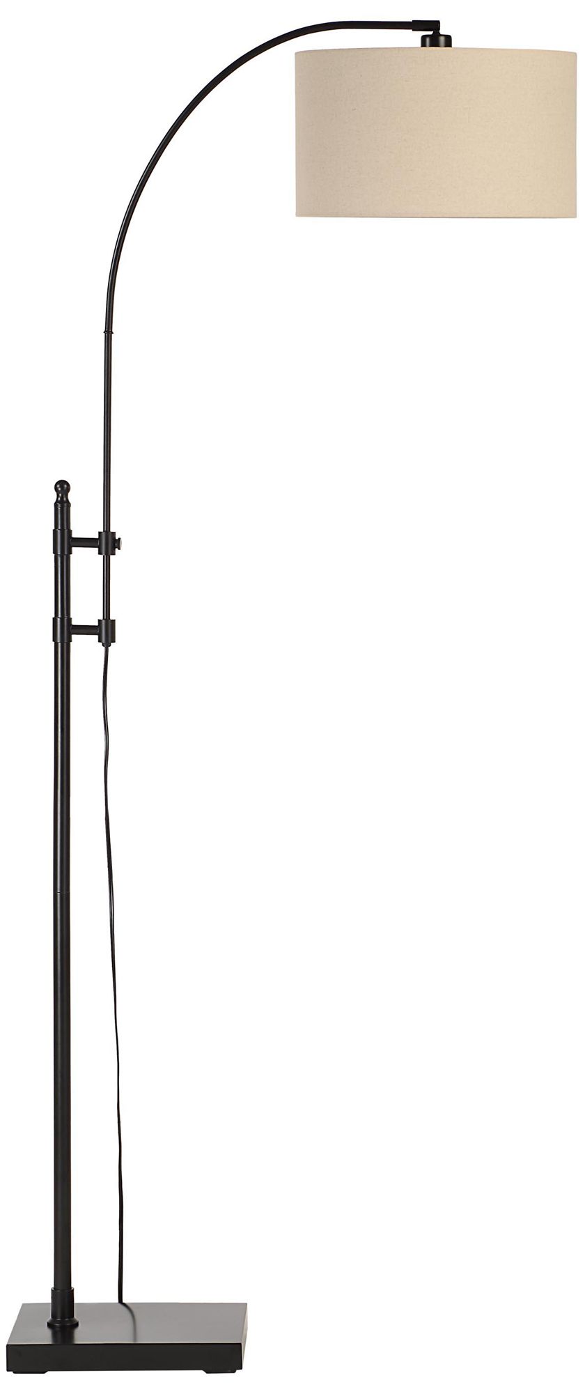 Thumbnail4 of Everren Crystal 66.5" Height Floor Lamp, Black more views