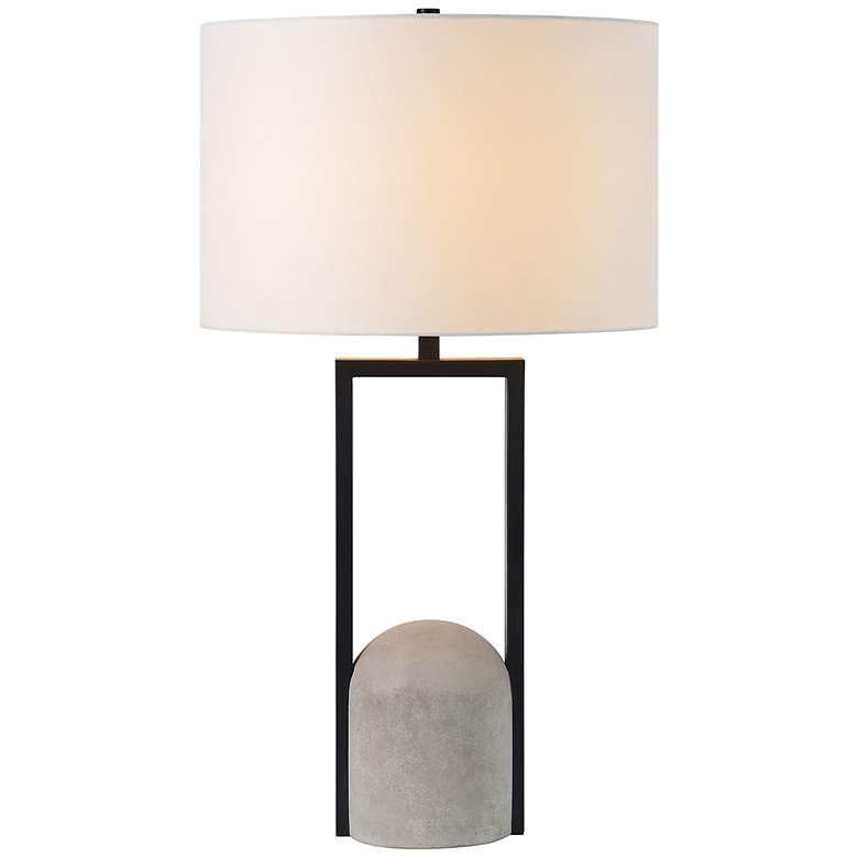 Image 5 Everren Florah 27.75" Length Table Lamp, Matte Black more views