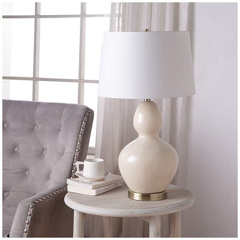 Image 2 Everren Jesula 26.75" Length Table Lamp- Set of two, Cream more views