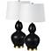 Everren Kamilia 26.75" Length Table Lamp- Set of two, Matte Black