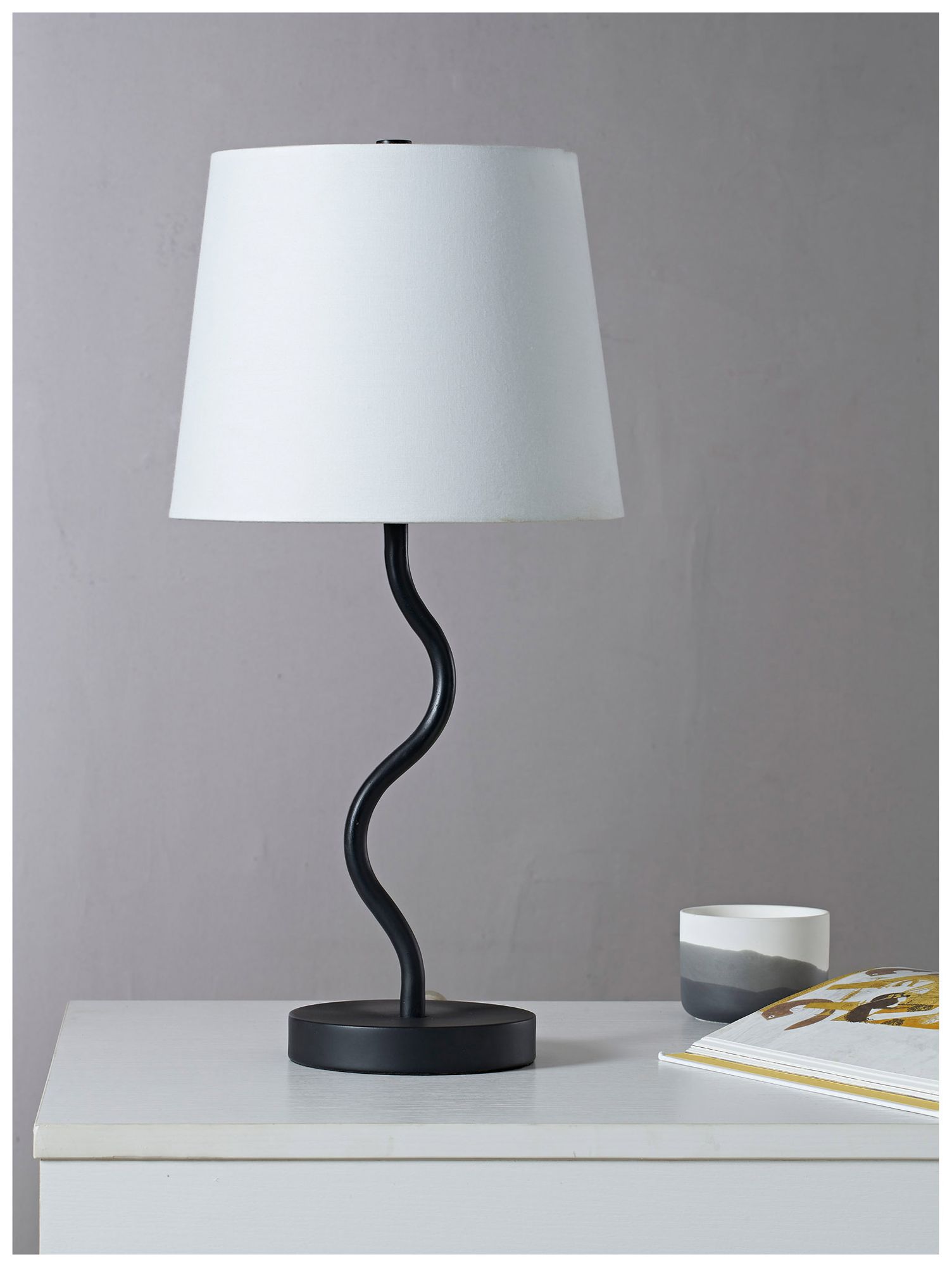 Image 3 Everren Mayssa 19.75" Length Table Lamp, Matte Black more views