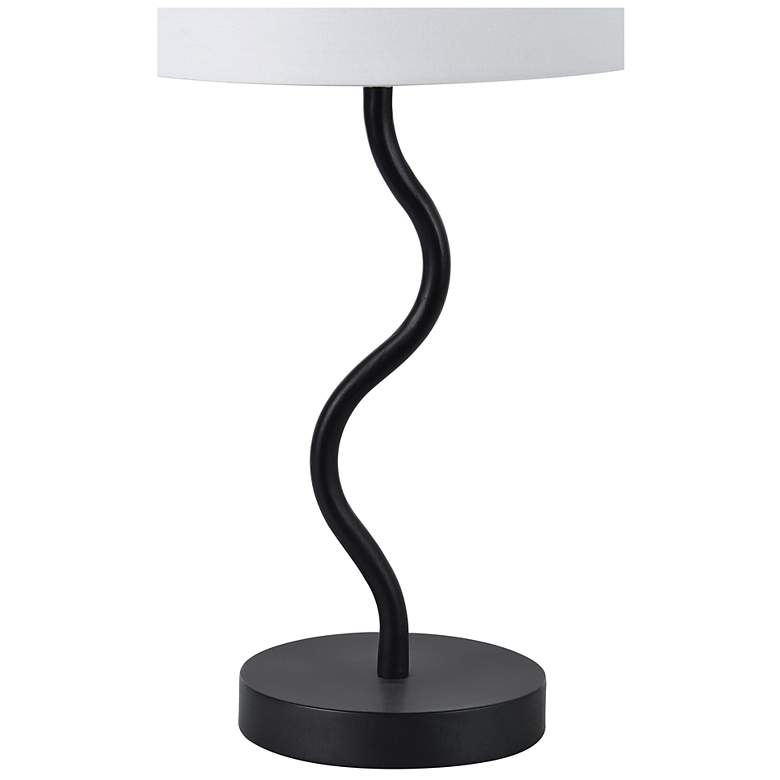Image 4 Everren Mayssa 19.75" Length Table Lamp, Matte Black more views