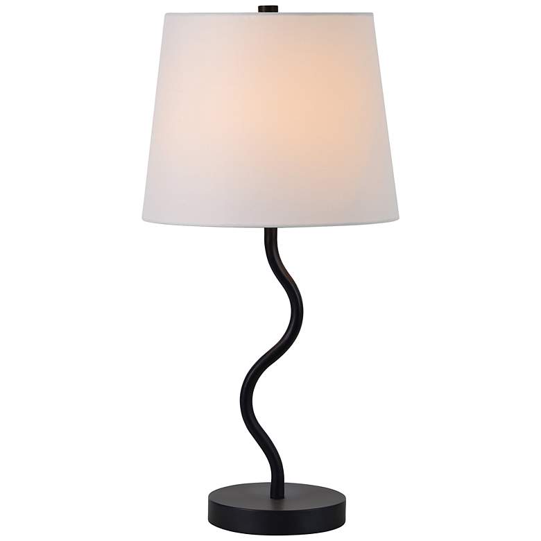 Image 5 Everren Mayssa 19.75" Length Table Lamp, Matte Black more views