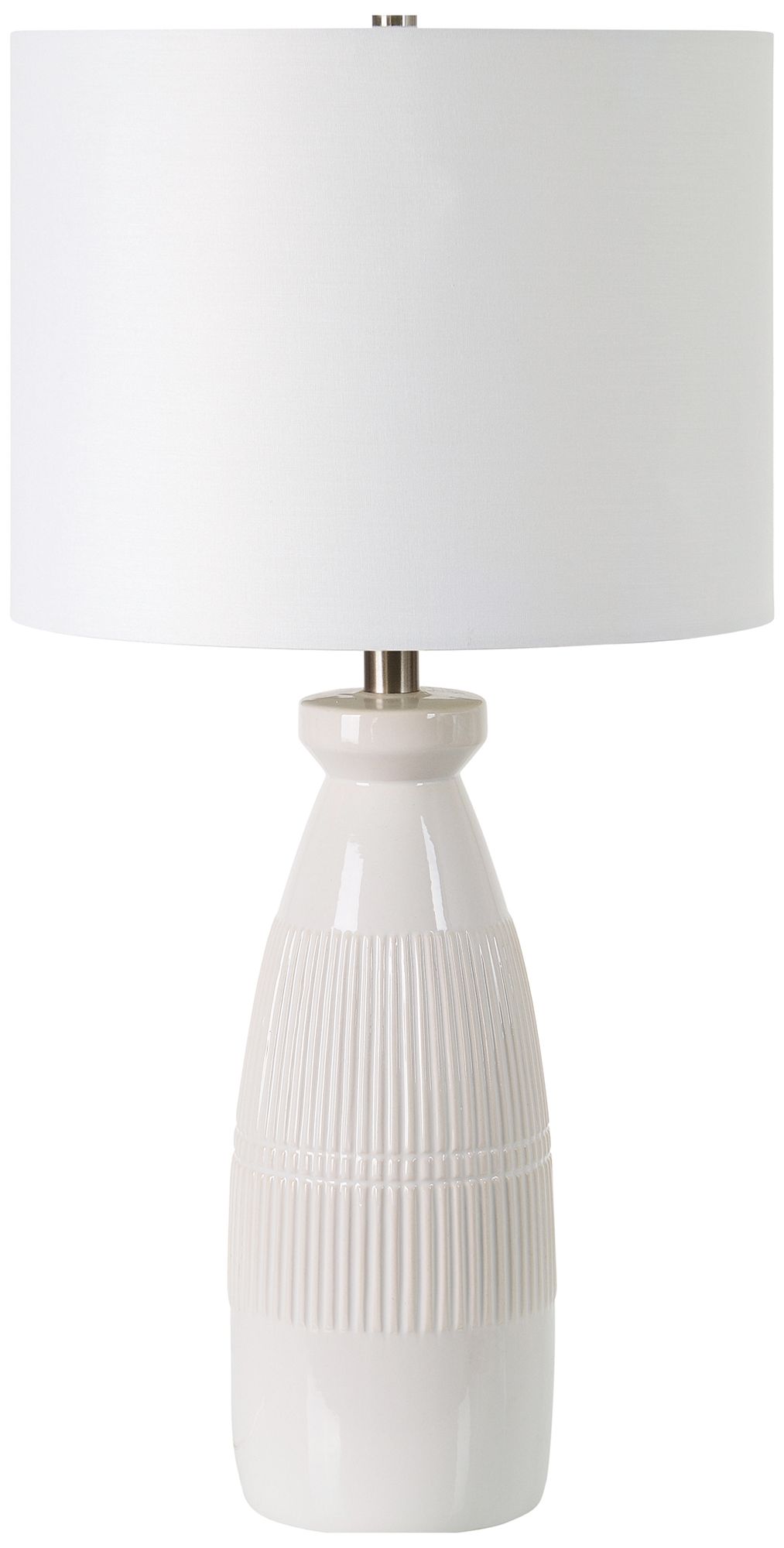 Image 2 Everren Nado 26.25" Length Table Lamp, Off-White