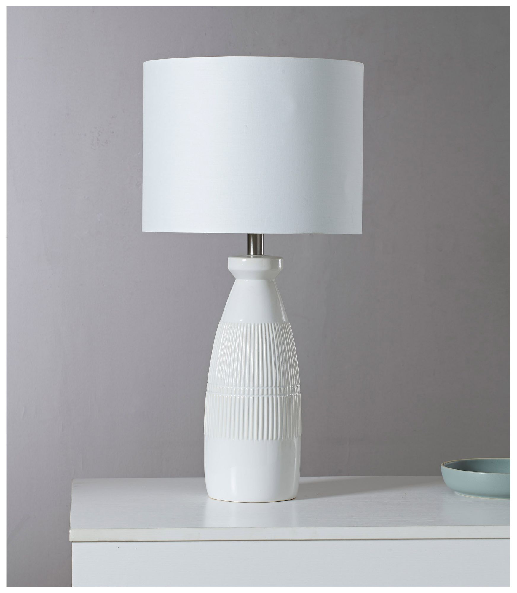 Image 3 Everren Nado 26.25" Length Table Lamp, Off-White more views