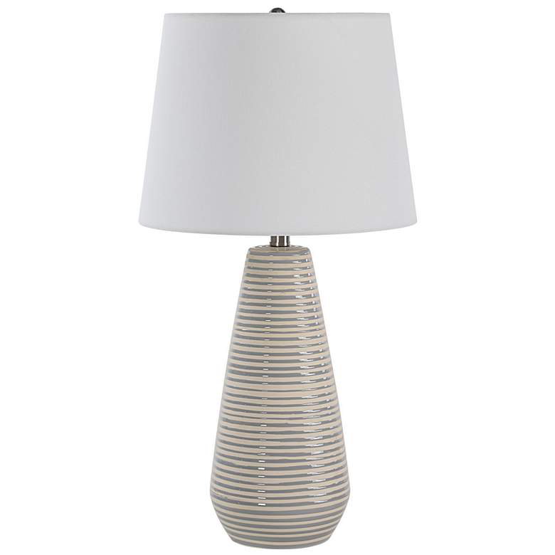 Image 2 Everren Pera 26.25" Height Table Lamp, Grey