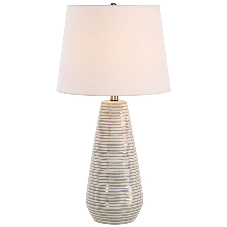 Image 4 Everren Pera 26.25" Height Table Lamp, Grey more views