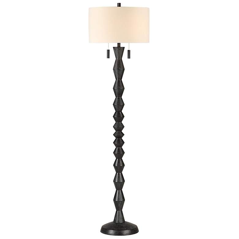 Image 4 Everren Phyllis 75.75" Height Floor Lamp, Black more views